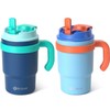 Fimibuke Insulated Tumbler with Handle & Straw - 16oz Leak
