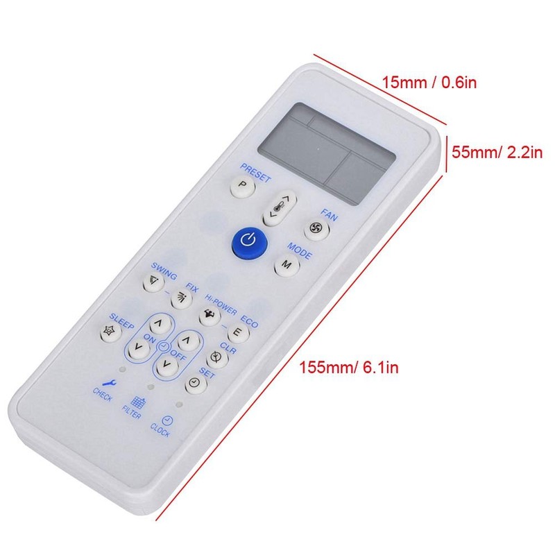 Universal Air Conditioner Remote Control for Carrier Air Conditioners, Default