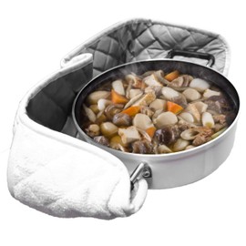 ARCLIBER Double Mitts Heat Resistant Potholder Double Oven Mitts for Handling Hot Pots Extra Long 36"x7.5" for Kitchen Cooking Backing
