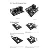ALAMENGDA DIY Pc Test Bench, Open Chassis Case Rack for