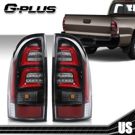 G-PLUS LED Tail Light Brake Lamp Compatible with Toyota Tacoma 2005 2006 2007 2008 2009 2010 2011 2012 2013 2014 2015 Left & Right 8155004150, 8156004150, 8156104150, 8155104150 Red Black
