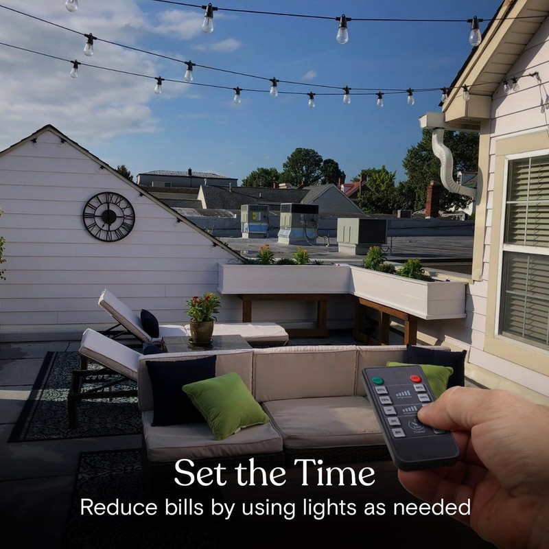 Brightech Smart Dimmer Plug for LED Outdoor String Lights, Comes