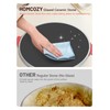 HomCozy Electric Pizza Oven Indoor with Glazed Ceramic Stone, 12-Inch