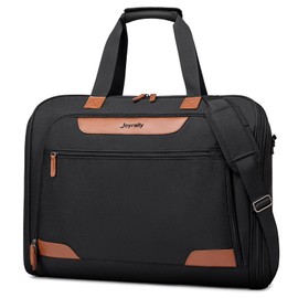 Garment Bags for Travel, Carry on Garment Bag with Shoulder Strap, Foldable Suit Travel Bags for Men, Wrinkle Free Garment Travel Bag for Hanging Clothes, Black