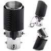 VEHSUN Muffler Cutter, LED Light Car, Downward, Carbon Style, Up/Downward,