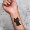 4 x 'Close Cat' Temporary Tattoos - Water Resistant, Skin-Safe,