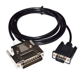 RIKYJIC DB25 25-pin Male to DB9 9-pin Male RS232 Data Cable for Mitsubishi GT11/GT15 Touch Screen Connecting FX2/FX2C/A/QnA Series PLC Cable GT01-C30R4-25P (1.8 Meters)