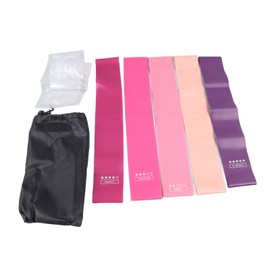 5pcs Resistance Bands Multipurpose Slip Resistance Latex Elastic Exercise Bands for Home Exercise Pilates Gym