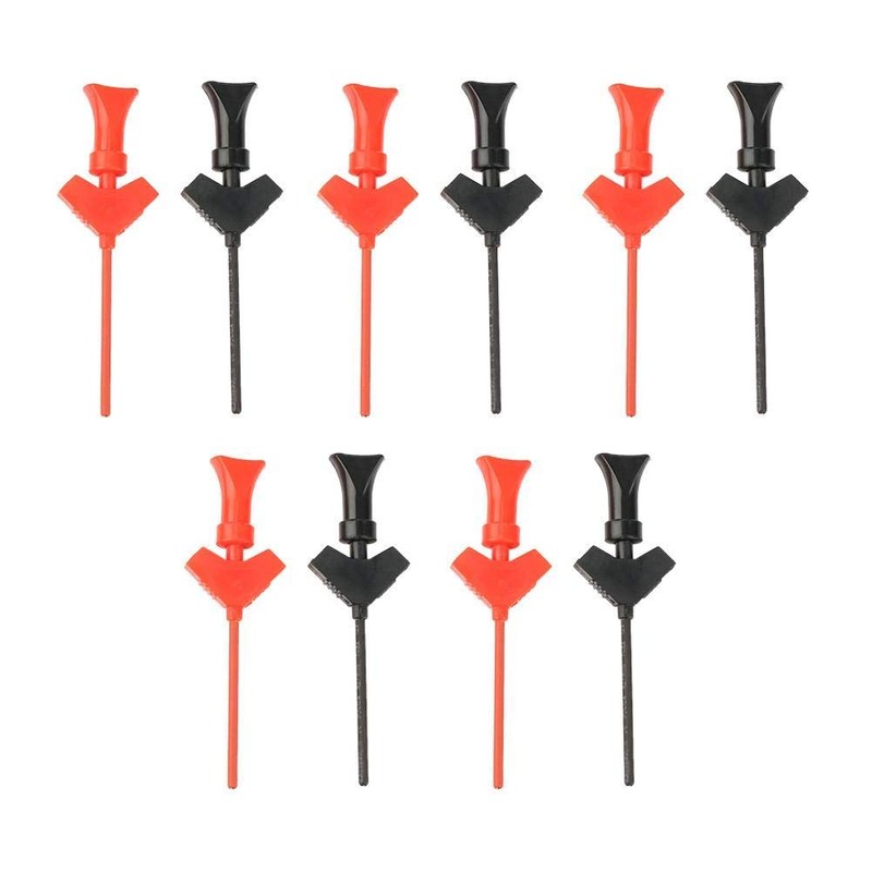 Pack of 10 Test Hook Clips Mini Test Clip Jumper