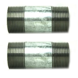 MaxLLTo Replacement 1-1/4 Inch x 3-1/2 Inch Galvanized Steel Nipple for Primex 83177 (2-Pack)