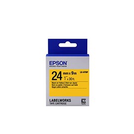 Epson LK-6YBP Yellow Background Black Text Tape 24 mm x 9 m