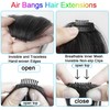 WADY Clip in Side Bangs Extensions - 100% Human Hair,