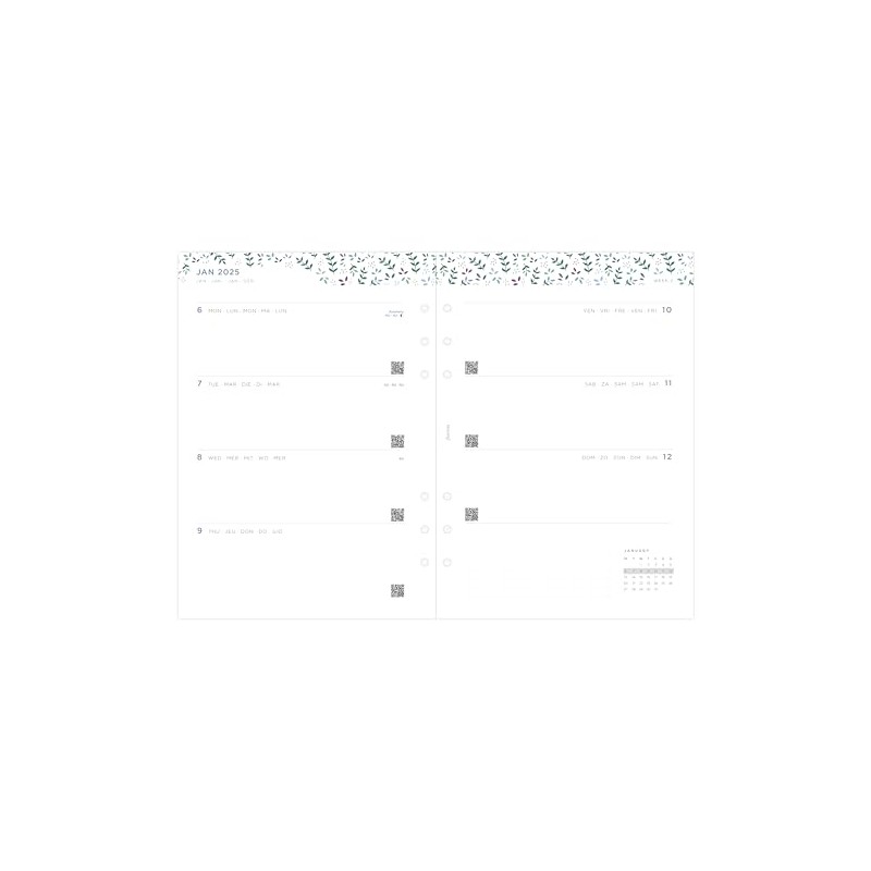 A5 Garden week on two pages 2025