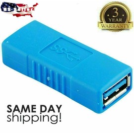 Unbranded/Generic USB Female to Female 3.0 Type A Adapter Coupler Gender Changer Connector NEW