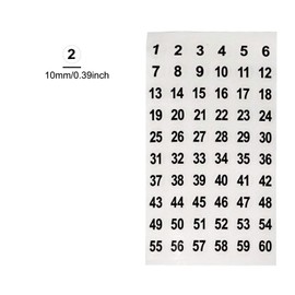 Honbay 1 to 300 Round Number Stickers Self Adhesive Label Stickers Inventory Storage Organizing Sticker for DIY Craft Marking Numbering Manicure Tool (2 Set, 10mm)