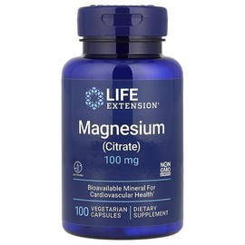 Life Extension, Magnesium Citrate, 100mg, 100 Veg Capsules / Life Extension (라이프익스텐션), 마그네슘 시트레이트, 100mg, 베지 캡슐 100정