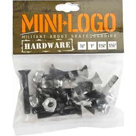 Mini Logo HARDWARE 1" SINGLE PACK Hardware Screws Nuts Bolts Screws Skateboard Skateboard Parts Parts OneColor