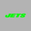 Unbranded New York Jets Vinyl Decal - White, 4"