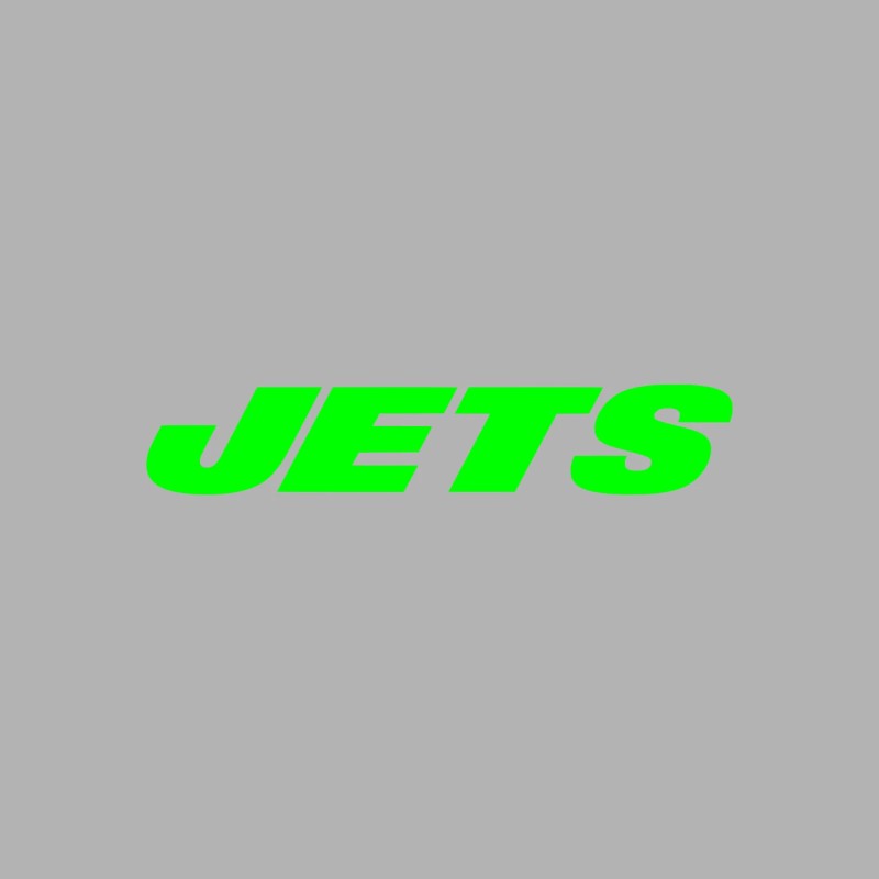 Unbranded New York Jets Vinyl Decal - White, 4"