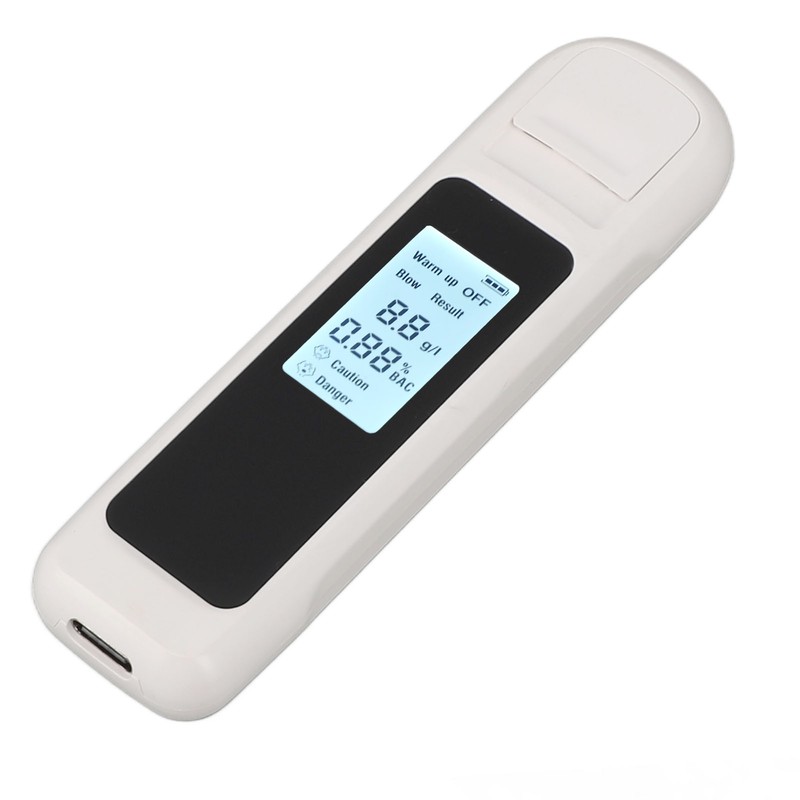 Alcohol Tester High Accuracy LCD Display USB Charging Portable Automatic