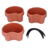 yaogohua Flower Pot with Adjustable Strap, Railing Planters Hanging Baskets