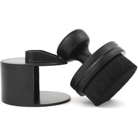 IPELY Tire Shine Brush, Tire Dressing Brush with Storage Base, High Density Bristles Tire Shine Applicator Brush for Auto Detailing