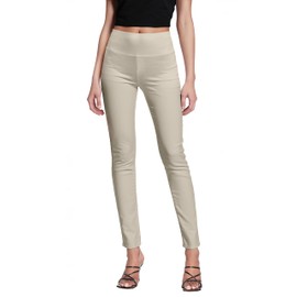 Hybrid & Company Super Comfy Stretch with Full Elastic Waist Pull On Millennium Twill Pant KP44972 Stone M
