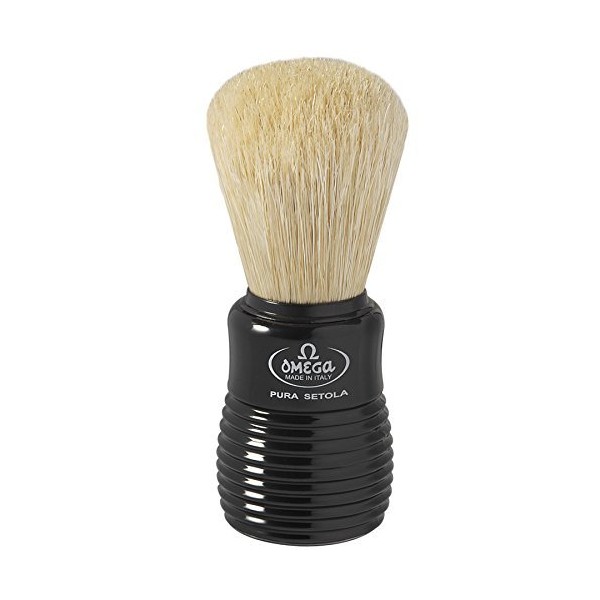 OMEGA Shaving Brush Pure Bristles #10810 BLACK