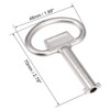 uxcell Electrical Cabinet Key 5.5mm Hole Zinc Alloy Water Meter