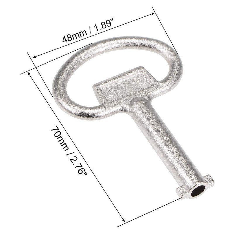 uxcell Electrical Cabinet Key 5.5mm Hole Zinc Alloy Water Meter