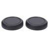 2PCS Lens Rear Caps ABS Plastic Snap On Lens Back