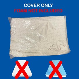 FoamRush 5" x 30" x 72" Bunk, Soft, Fitted, Zippered Mattress Cover Replacement, Premium Cotton, Waterproof, Non Skid Bottom, Mattress Pad Cover, Mattress Not Included