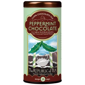 The Republic of Tea - Peppermint Cuppa Chocolate Tea, 36 Tea Bags, Rooibos Tea Dessert Blend