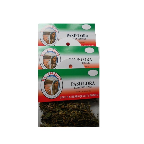 Herbal Tea Pasiflora/Passion Flower   3-Pack Net Wt 0.5oz (14gr)