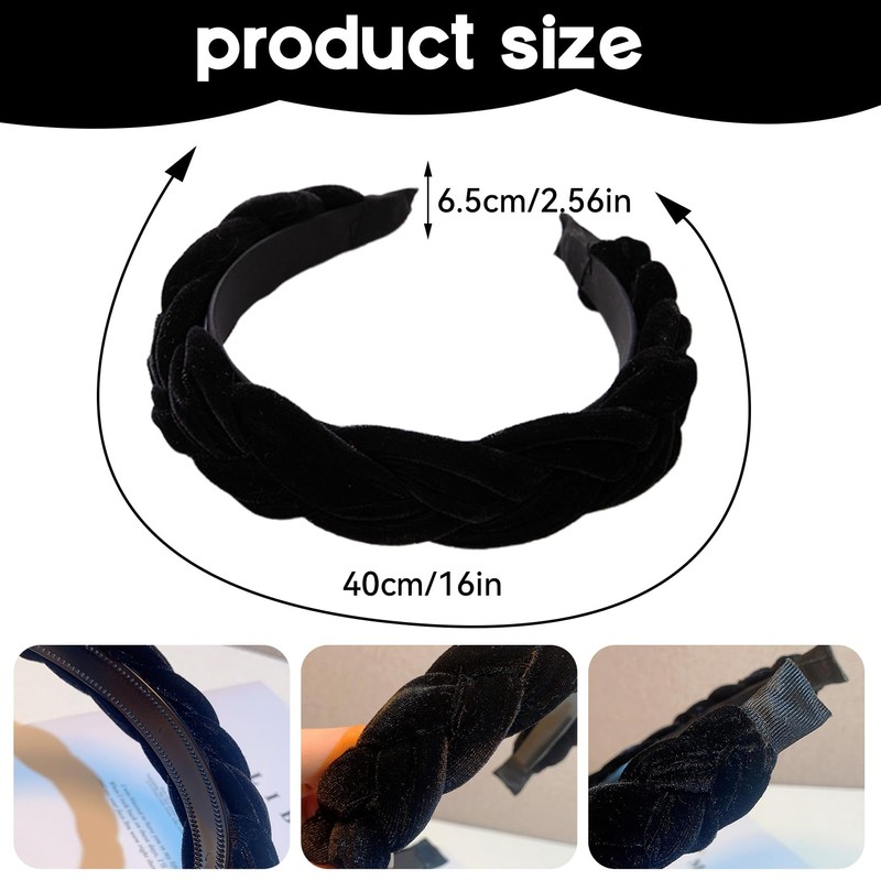 Dirndl Headband (Black, One Size)