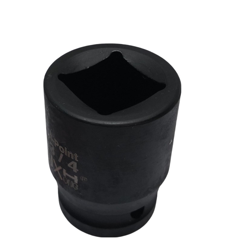 JXHONG 1/2" Drive 3/4" 4-Point Square Socket, Heat Treated Cr-V