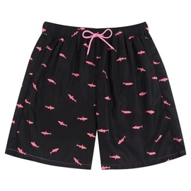 Dissolving Swim Trunks Prank Stuff Funny Shorts Gag Gifts for Brother Boyfriend Bachelor Beach Party in The Swimming Pool, Black Shark, 4X-Large