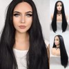 AFBeauty Black Lace Front Wig for Women Synthetic Long Straight