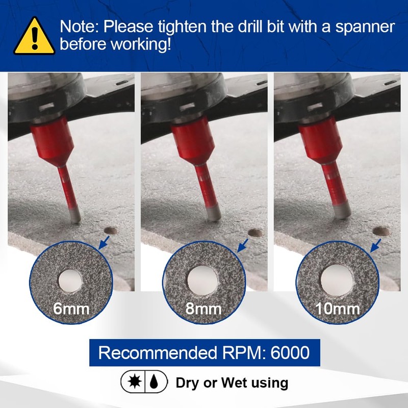 SHDIATOOL Diamond Drill Core Bit with M14 Connection Vacuum Brazed