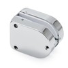 Ranbo Frameless Double-Sided Glass Door Lock, No-Drill, 304 Stainless Steel,