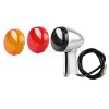 Unbranded Chrome Rear LED Turn Signals Amber Light For Harley