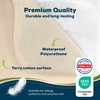 Sensalou Waterproof Mattress Protector 90 x 200 cm Beige –