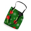 christmas red candy apples green Tote Bag