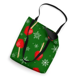 christmas red candy apples green Tote Bag