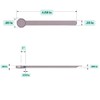 Supplement and Supply 1/4 Teaspoon (1.25 mL) Long Handle Scoop