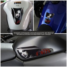 Tankpad Motorcycle Side Vampire Bruxa Dracula Compatible with Kawasaki X802101VA