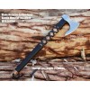 Assa-mi Custom Handmade RAGNAR VIKING AXE Hand Forged ,Camping Axe,