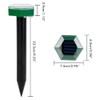 4Pcs Solar Mole Repellent Ultrasonic Outdoor Waterproof Sonic Deterrent Mole