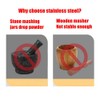 HomDSim Mortar and Pestle Set 5 Inch Large Capacity Stainless