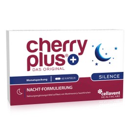 Montmorency Sour Cherry Capsules - With Ashwaganda, Magnesium, Zinc and Vitamin B6 - Cherry Plus Silence - Highly Concentrated